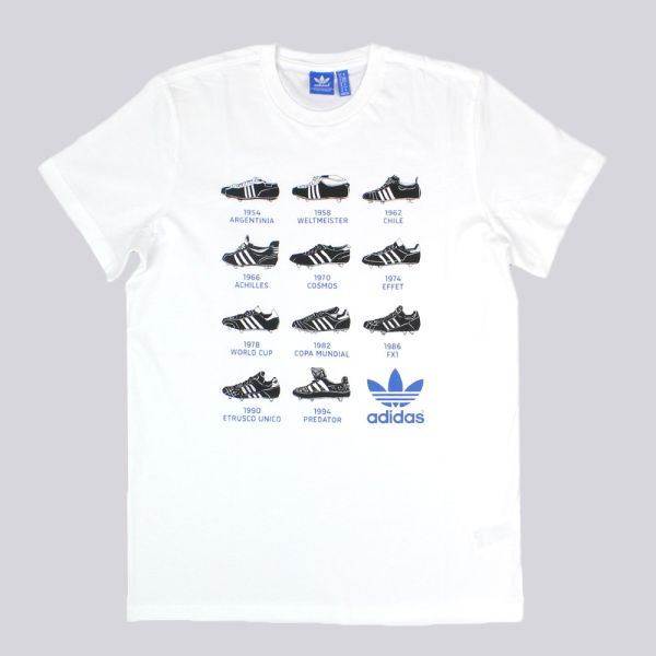 Adidas Originals Boot History T Shirt White