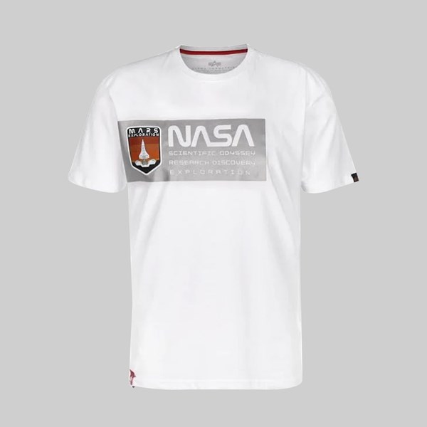 ALPHA INDUSTRIES MISSION TO MARS SS T-SHIRT WHITE 