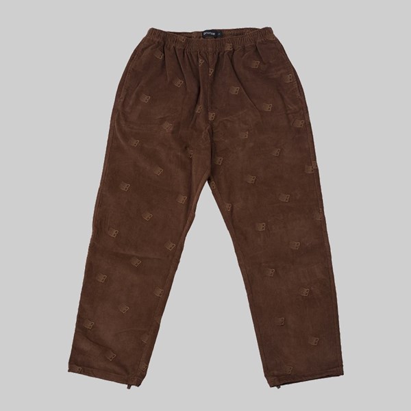BRONZE 56K AO EMBROIDERED CORD PANT BROWN  