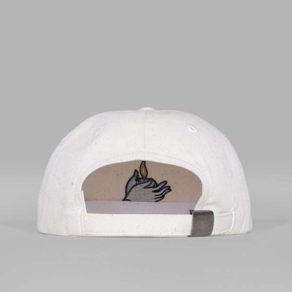 BY PARRA FLAME HOLDER 6 PANEL CAP OFF WHITE 