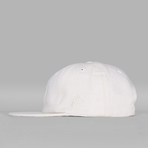 BY PARRA FLAME HOLDER 6 PANEL CAP OFF WHITE 