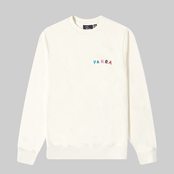 BY PARRA FONTS ARE US CREW NECK SWEAT WHITE  