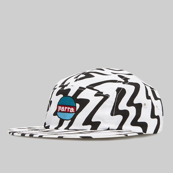 BY PARRA STATIC 5 PANEL HAT WHITE 