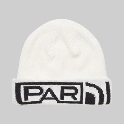 BY PARRA TAPE LOGO BEANIE OFF WHITE 