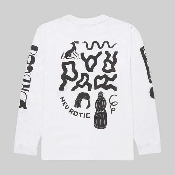 BY PARRA THINGS LONG SLEEVE TEE WHITE 