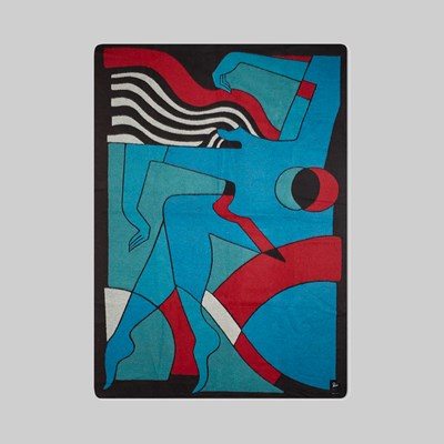 BY PARRA TRAPPED WOOL BLANKET MULTI 