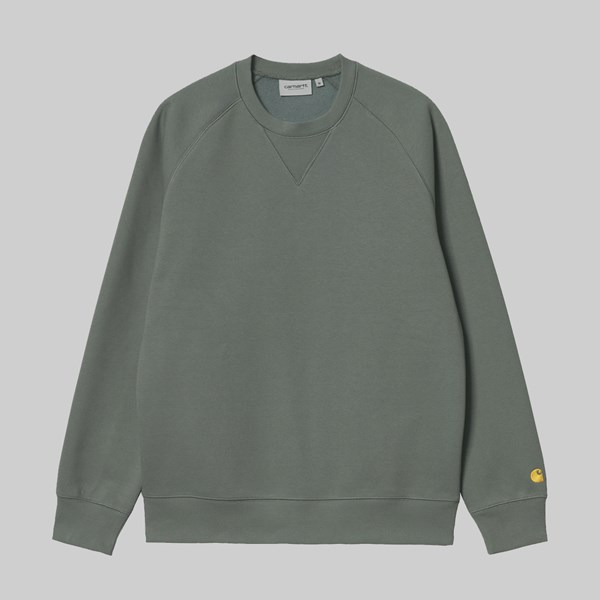 CARHARTT WIP CHASE SWEAT THYME GOLD 