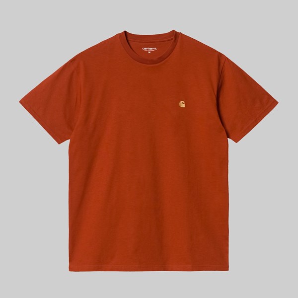 CARHARTT WIP SS CHASE T-SHIRT COPPERTON GOLD 