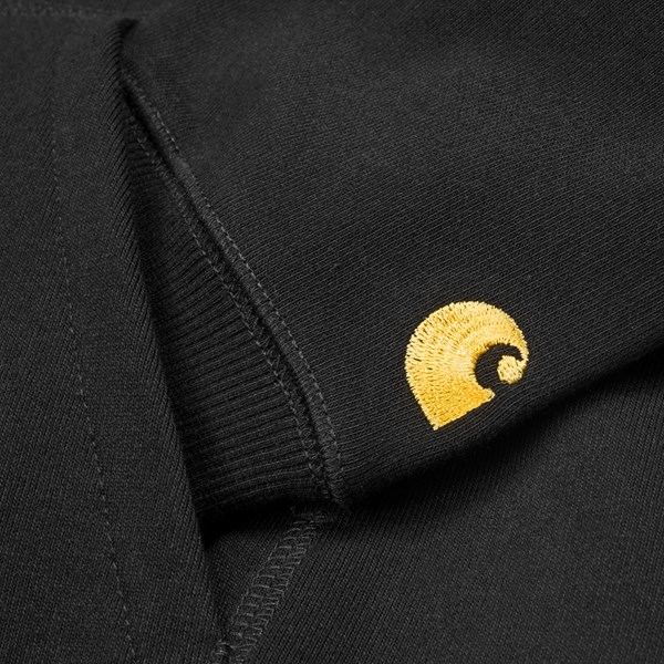 CARHARTT WIP HOODED CHASE JACKET BLACK GOLD  