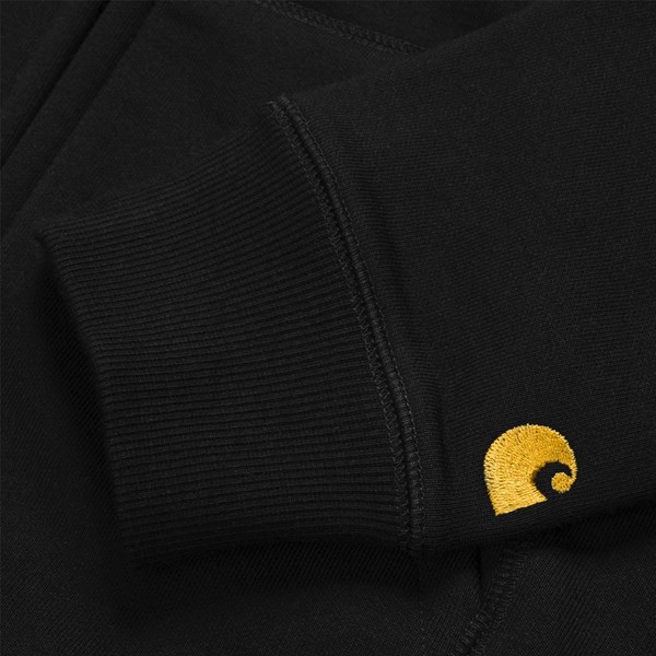 CARHARTT WIP HOODED CHASE JACKET BLACK GOLD 