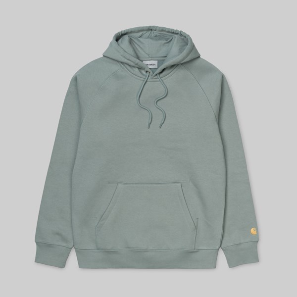 CARHARTT WIP HOODED CHASE SWEAT CLOUDY GOLD 