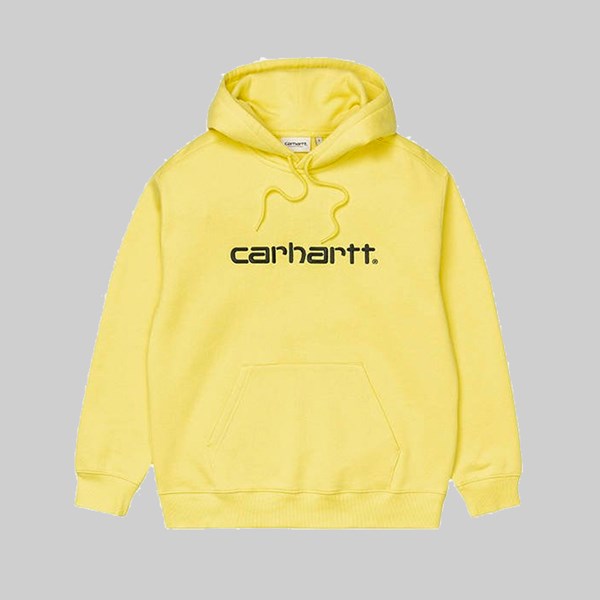 CARHARTT WIP HOODED SWEAT LIMONCELLO BLACK 