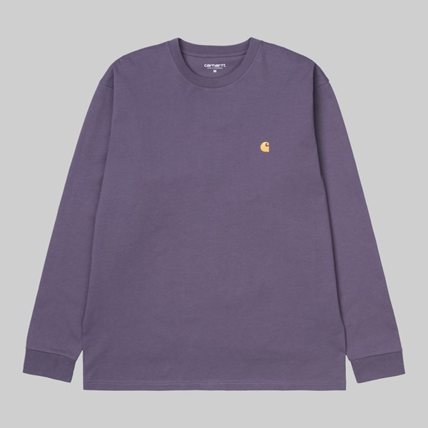 CARHARTT WIP LS CHASE T-SHIRT PROVENCE GOLD  