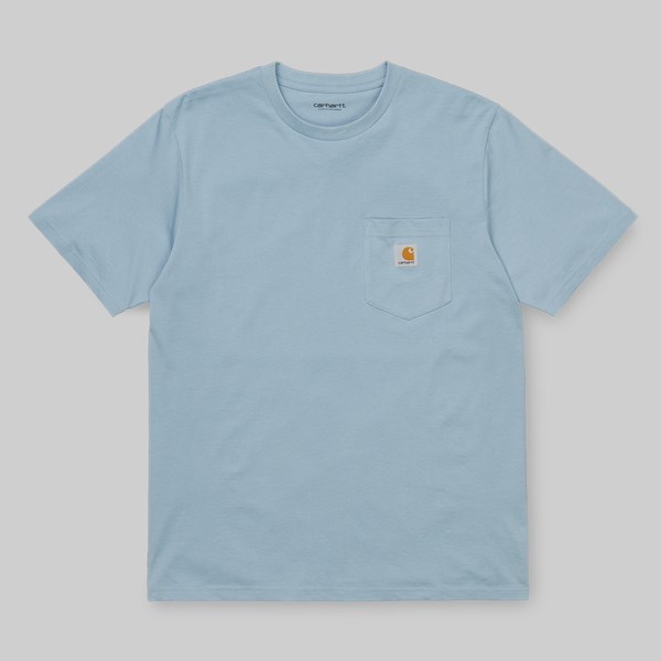 CARHARTT WIP SS POCKET T-SHIRT FROSTED BLUE 
