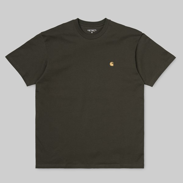 CARHARTT WIP CHASE SS T-SHIRT CYPRESS GOLD 