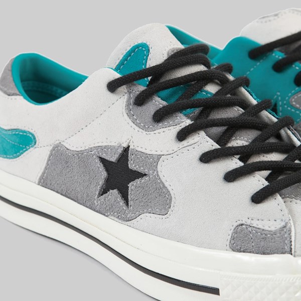 CONVERSE ONE STAR CAMO SUEDE VINTAGE WHITE TURBO GREEN 