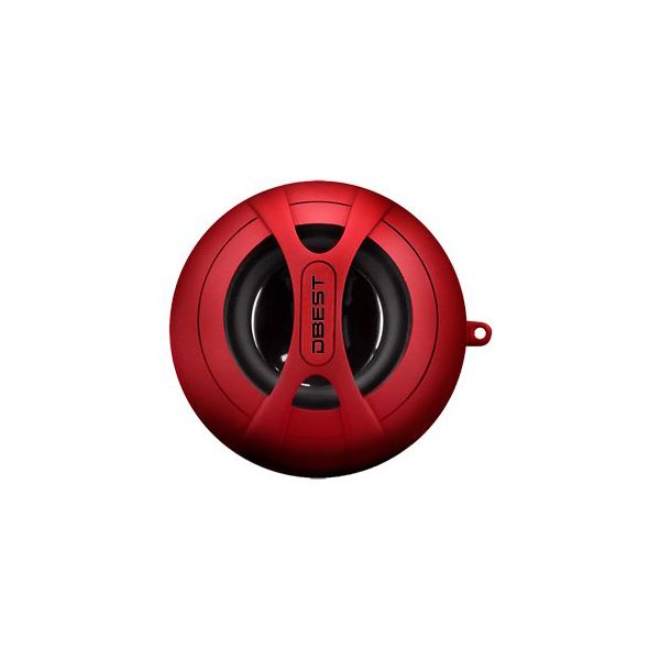 DBEST Rechargeable Mini-Speaker + MP3 Player Red