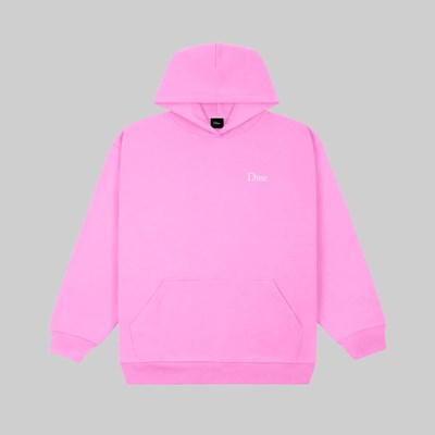 DIME CLASSIC SMALL LOGO HOODIE LIGHT PINK 