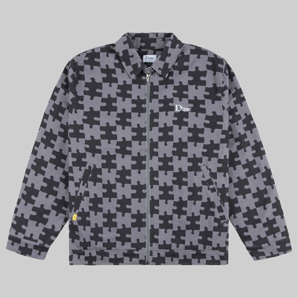 DIME PUZZLE TWILL JACKET CHARCOAL 