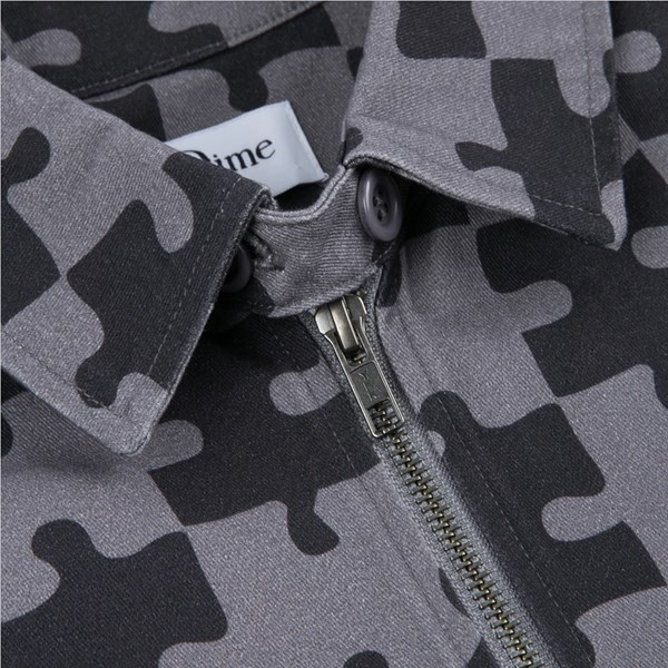 DIME PUZZLE TWILL JACKET CHARCOAL 