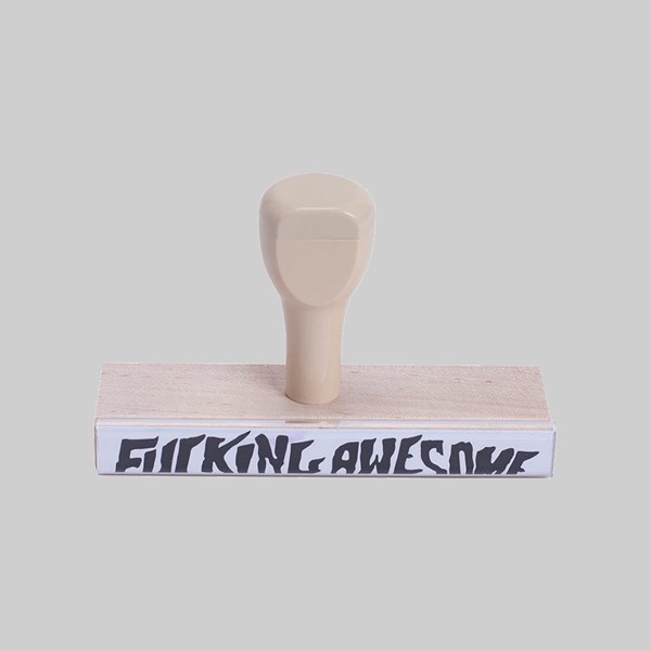 FUCKING AWESOME CUSTOM WOODEN STAMP 