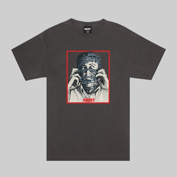 HOCKEY BARBWIRE PIGMENT DYED SS T-SHIRT PEPPER 