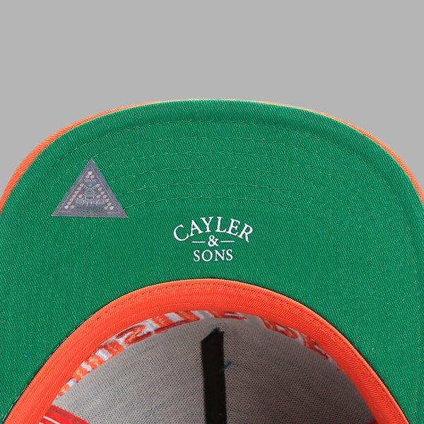 Cayler & Sons Hustle Hard Cap Teal-Orange