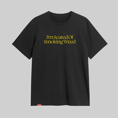 JACUZZI SCARED OF WEED SS TEE BLACK 