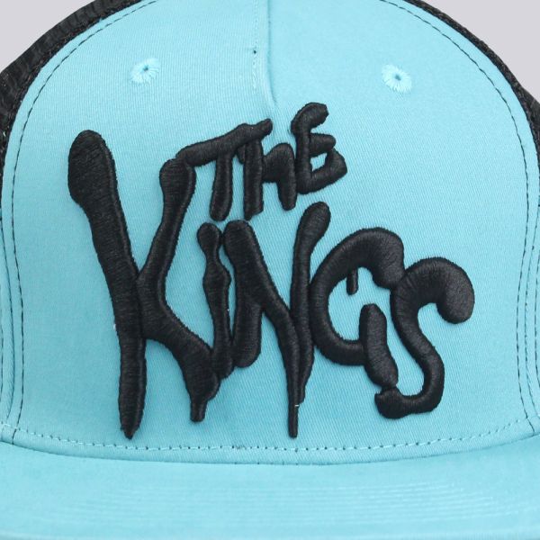 King Apparel Warriors Range Mesh Snapback Cap Turquoise