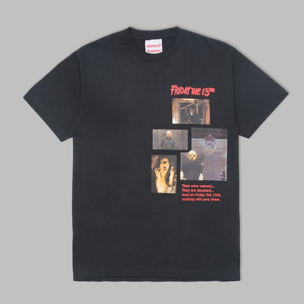 THE HUNDREDS X FRIDAY THE 13TH MASK TEE BLACK  