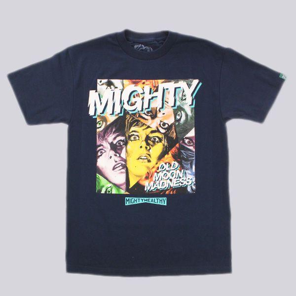 Mighty Healthy Psychedelic T Shirt Navy