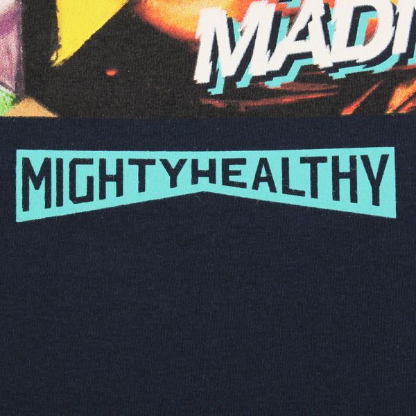 Mighty Healthy Psychedelic T Shirt Navy