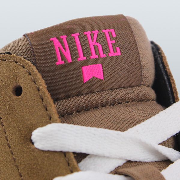 Nike SB Blazer Mid LR Trainers Military Brown White Pink Foil | NIKE ...