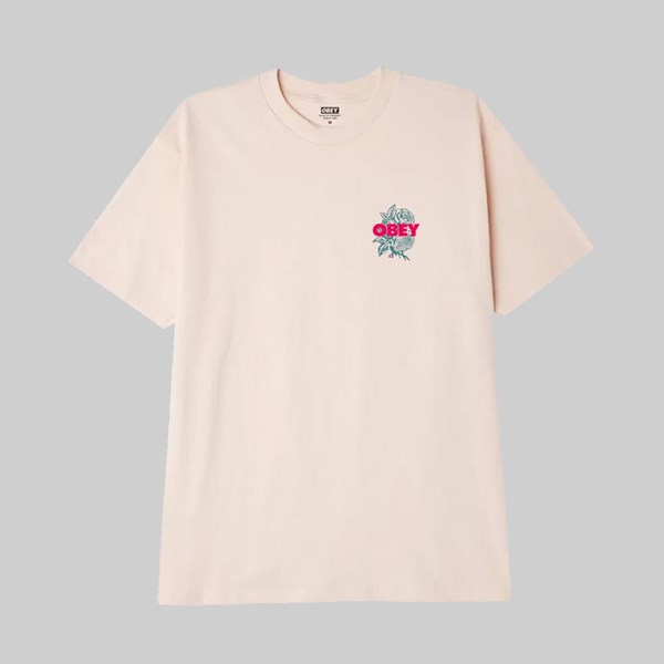 OBEY BLOOD AND ROSES SS T-SHIRT CREAM 