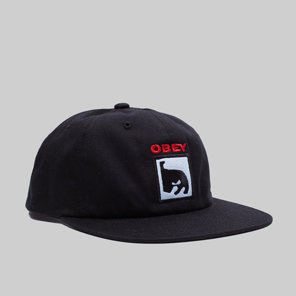 OBEY CHAMPION SNAPBACK CAP BLACK 