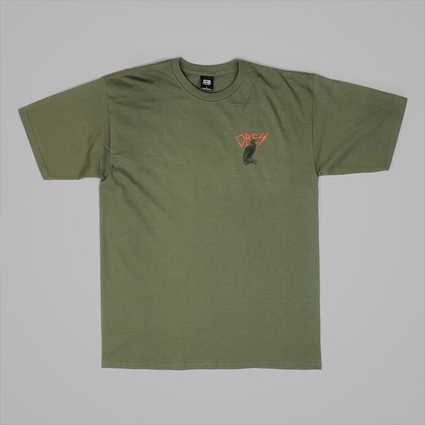 OBEY LIVING IN DARKNESS TEE MILITARY OLIVE 