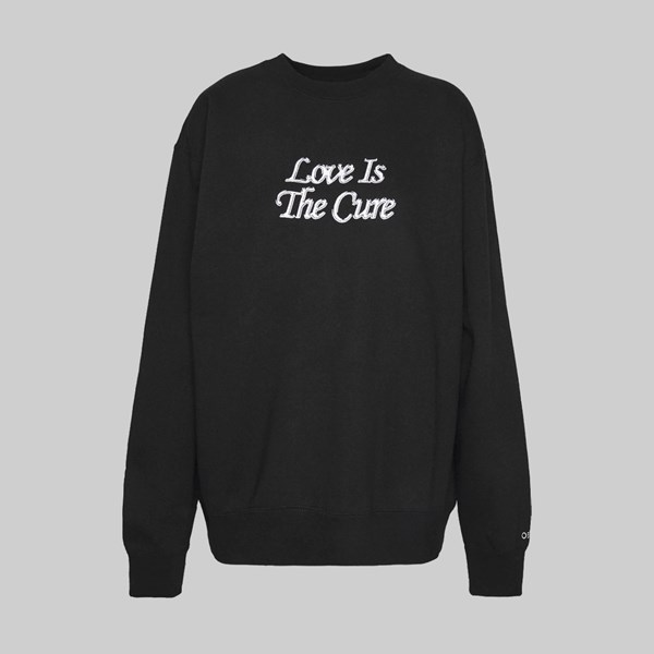 OBEY LOVE IS THE CURE CREWNECK SWEAT BLACK 