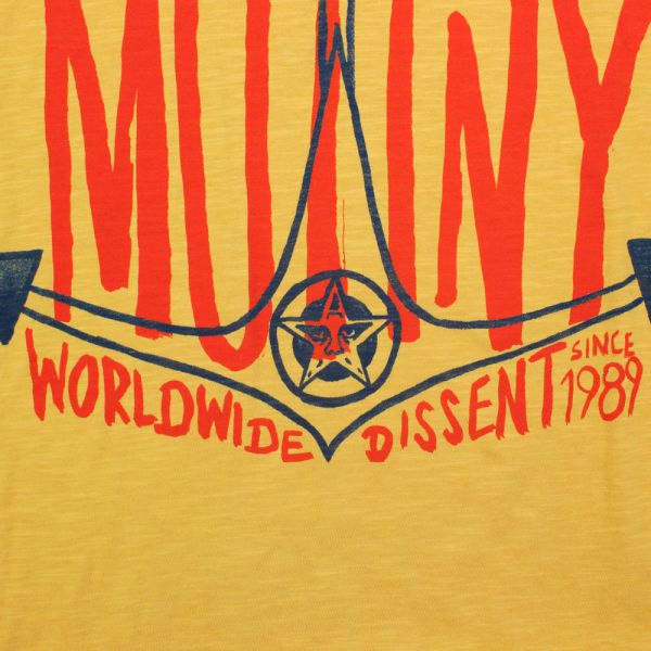 Obey Mutiny Anchor T Shirt Honey Gold