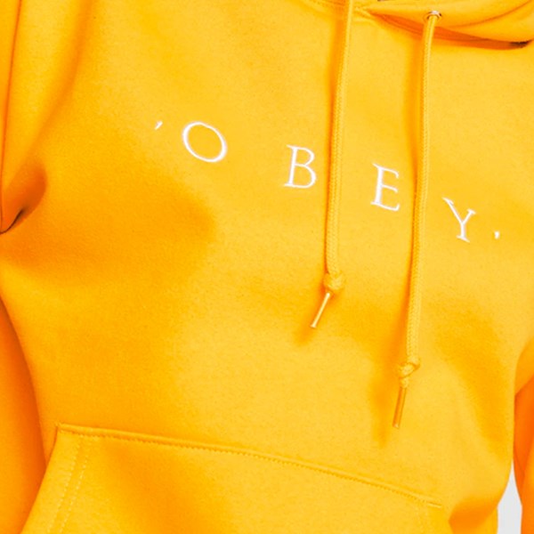 OBEY NOUVELLE II HOODED SWEAT GOLD 