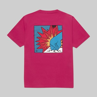 BY PARRA ANGRY TEE PURPLE PINK 
