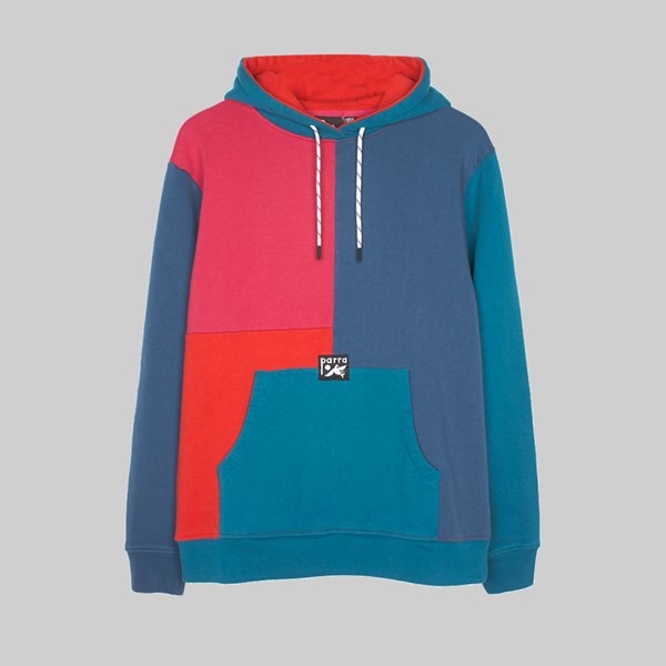 BY PARRA COLOURBLOCKED HOODED SWEAT MULTI 