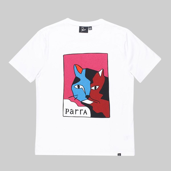 BY PARRA EARL THE CAT SS T-SHIRT WHITE 