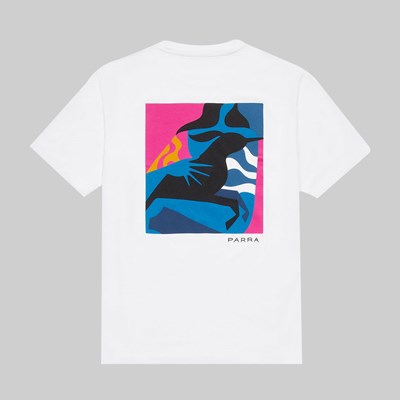 BY PARRA EMOTIONAL NEGLECT TEE WHITE 