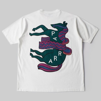 BY PARRA FANCY HORSE TEE WHITE 