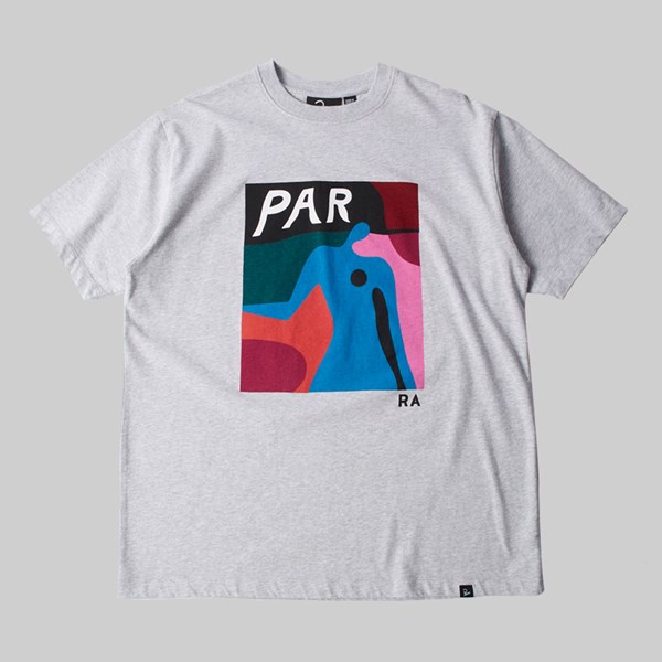 BY PARRA GHOST CAVES TEE HEATHER GREY 