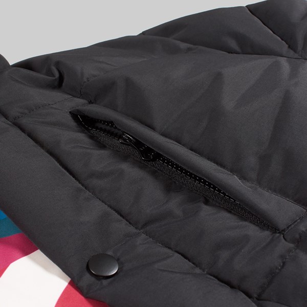 BY PARRA GRAB THE FLAG PUFFER JACKET BLACK 