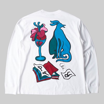 BY PARRA WINE AND BOOKS LONG SLEEVE WHITE 