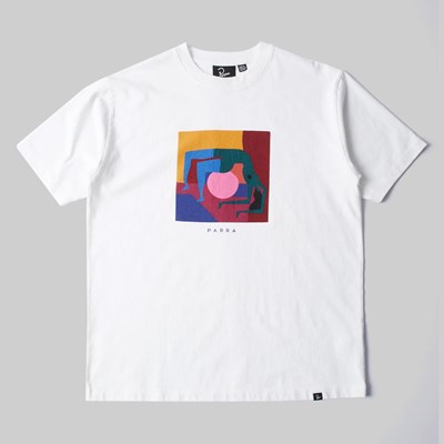 BY PARRA YOGA BALLED TEE WHITE 