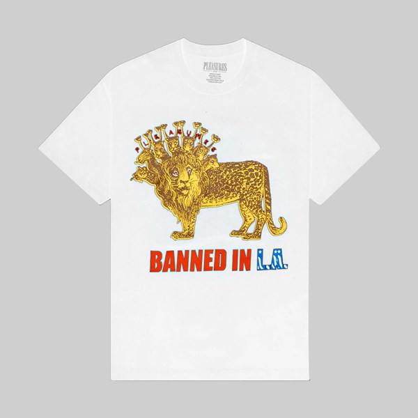 PLEASURES BANNED SS T-SHIRT WHITE 