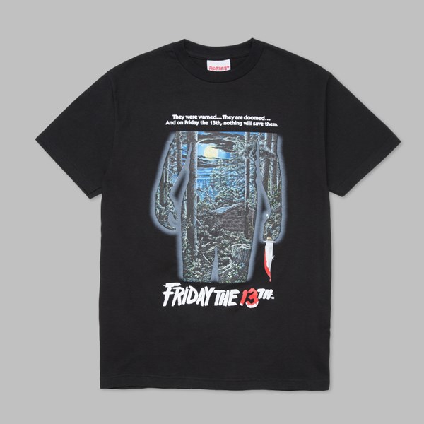 THE HUNDREDS X FRIDAY THE 13TH POSTER TEE BLACK 